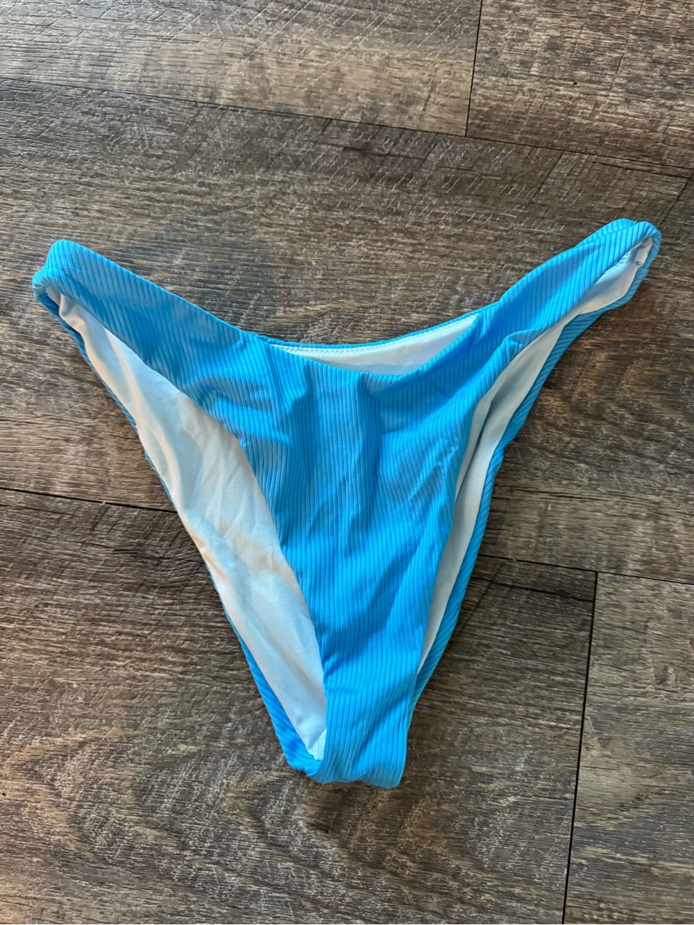 Victoria’s Secret Ribbed Blue Bikini Bottom